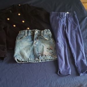 3T Lot pants and jacket and skirt